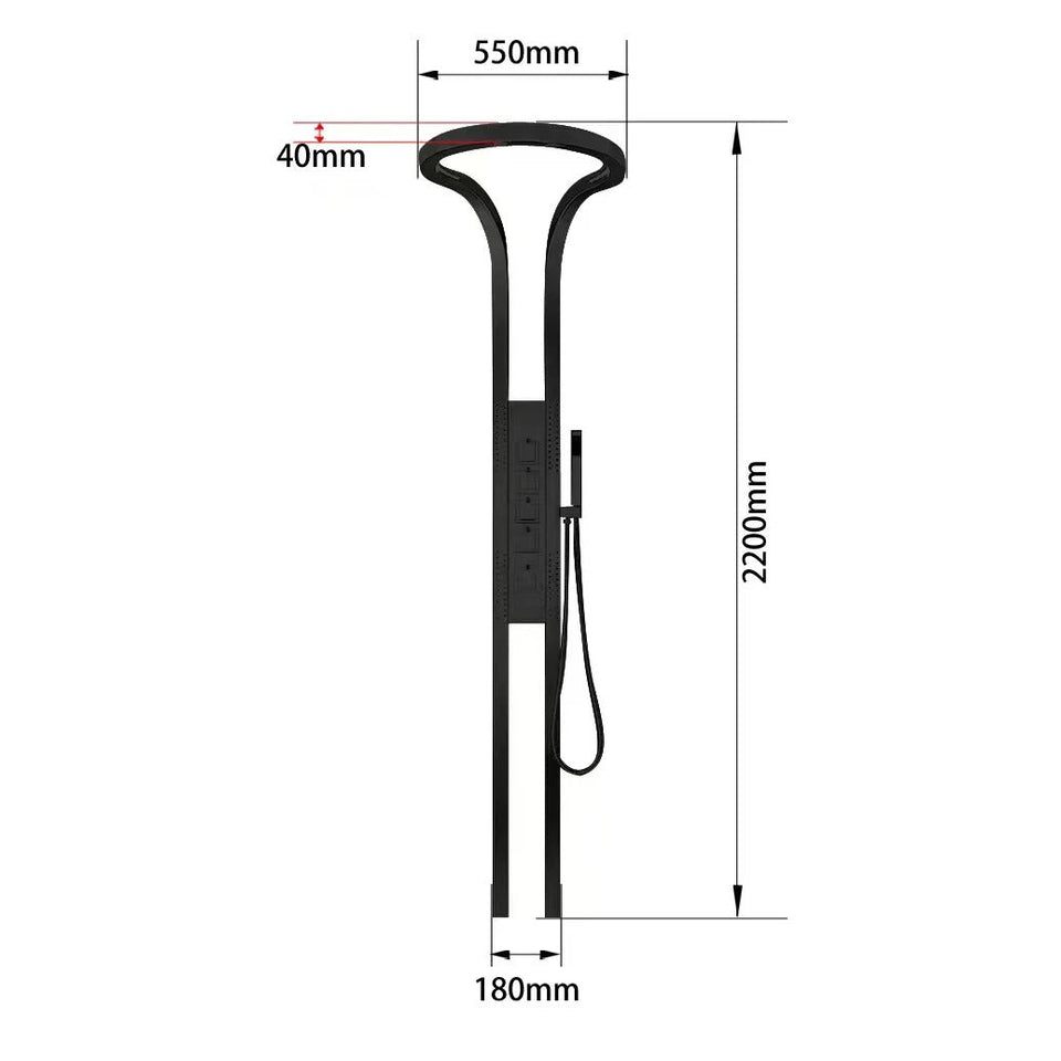 EleganceFlow™ - Wall-Mounted Bathroom Shower