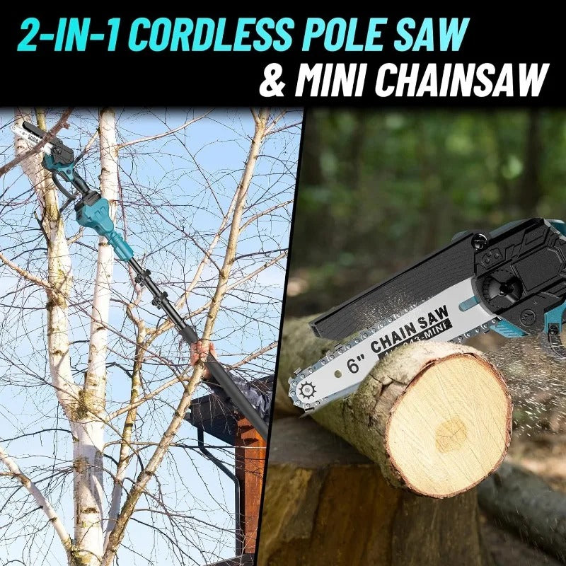 ChainMaster™ - 2-In-1 Cordless Pole Saw