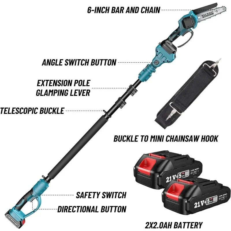 ChainMaster™ - 2-In-1 Cordless Pole Saw