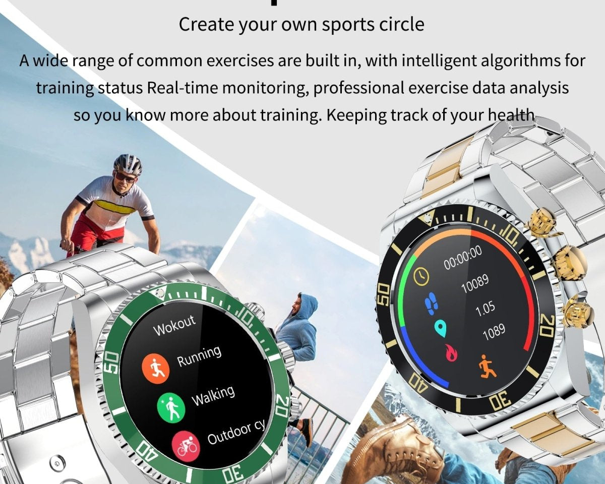Multifunctional Bluetooth Talk Men's Casual Smart Watch - TumTum