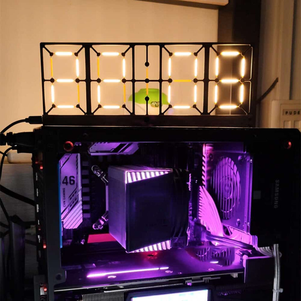 Nordic Double-Sided Vintage LED Clock - TumTum