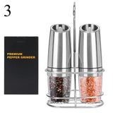 PepperGrinders™ - Stainless Steel Automatic Salt and Pepper Grinder - TumTum