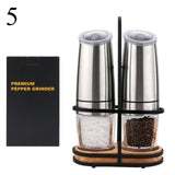 PepperGrinders™ - Stainless Steel Automatic Salt and Pepper Grinder - TumTum