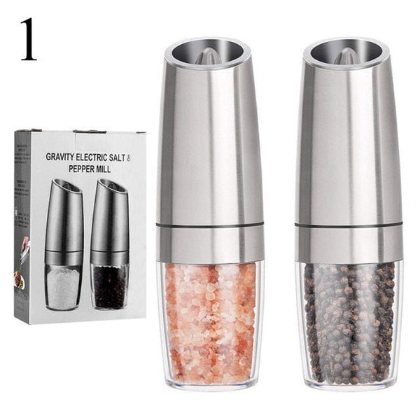 PepperGrinders™ - Stainless Steel Automatic Salt and Pepper Grinder - TumTum