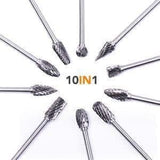 Premium Tungsten Steel Carbide Rotary Burr Set - TumTum