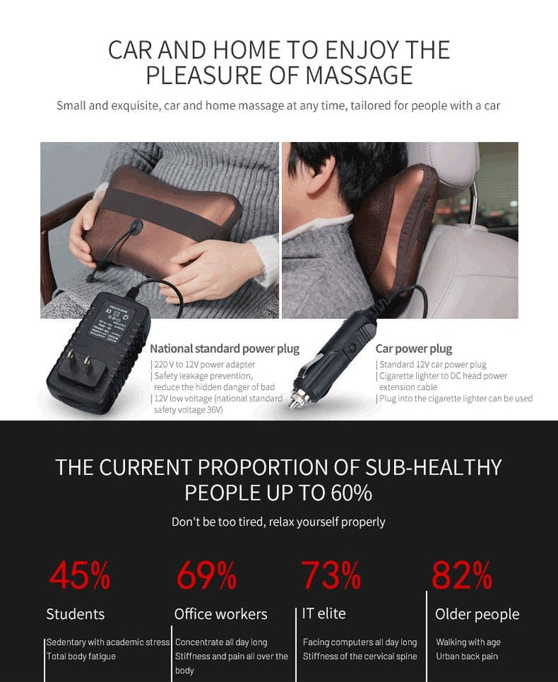 ShiatsuSupreme™ Relaxation Pillow - TumTum