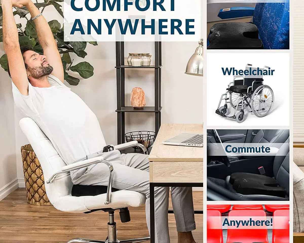 SitRelief™ - Gel Memory Foam U-shaped Seat Cushion - TumTum