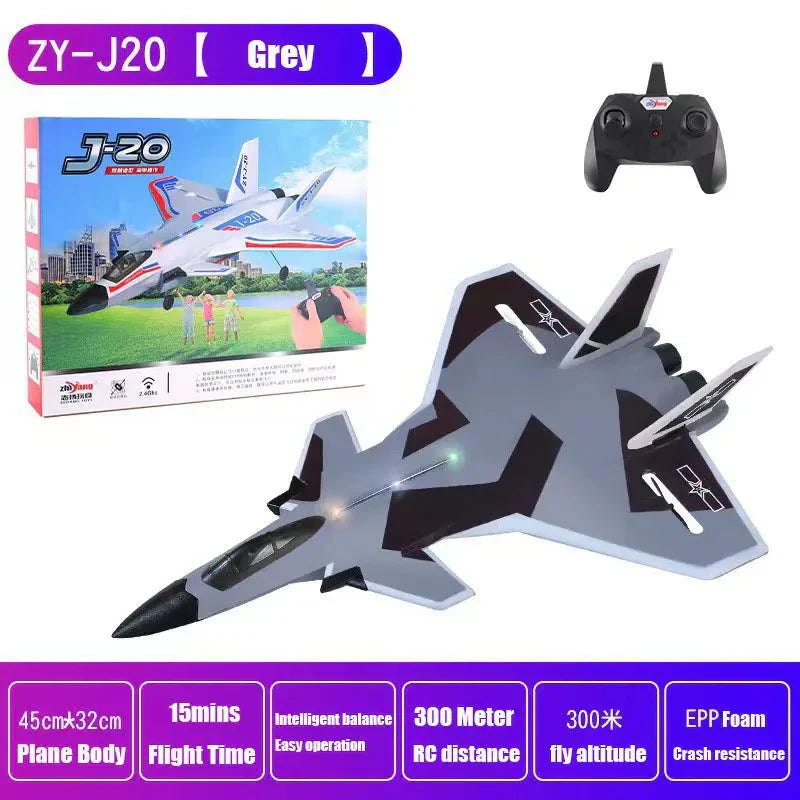 SkyGlide™ - 2.4GHz J20 RC Fighter Plane - TumTum