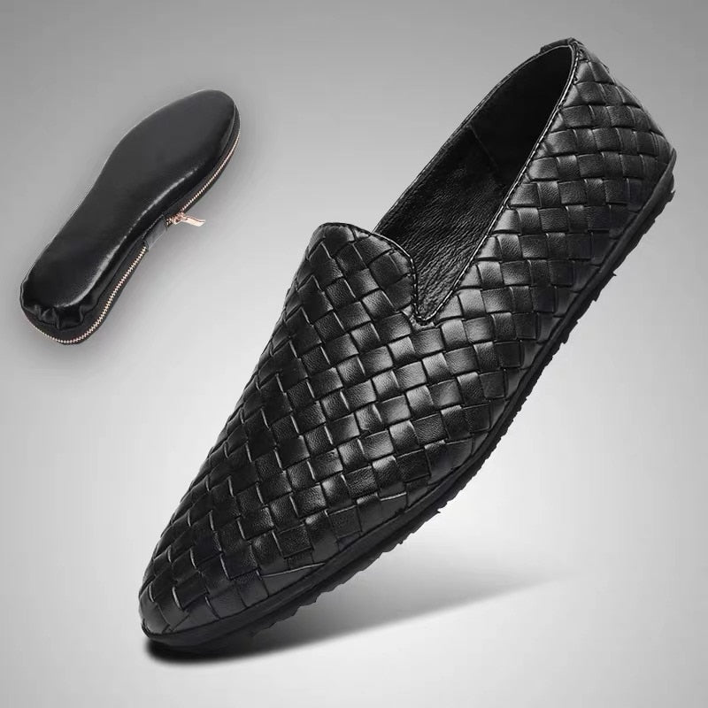 SlipOnShoes™ - Leather Foldable Breathable Slip-on Shoe - TumTum