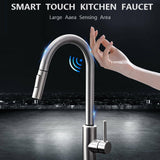 Smart Stainless Steel Sensor Kitchen Faucet [With Pull Out & Spray Head] - TumTum