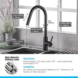 Smart Stainless Steel Sensor Kitchen Faucet [With Pull Out & Spray Head] - TumTum