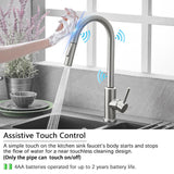 Smart Stainless Steel Sensor Kitchen Faucet [With Pull Out & Spray Head] - TumTum