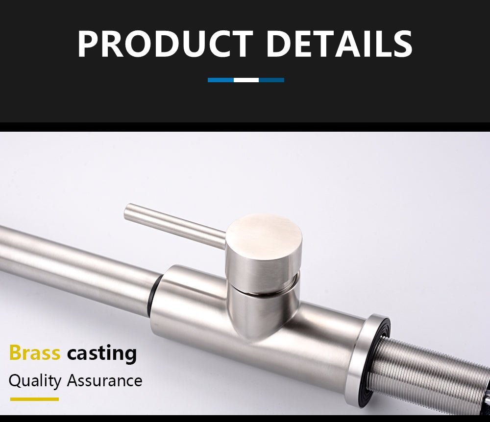 Smart Stainless Steel Sensor Kitchen Faucet [With Pull Out & Spray Head] - TumTum
