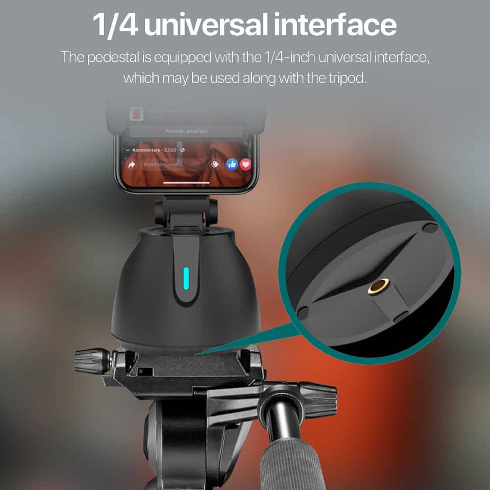 SmartFollower ™ - 360 Rotation Face tracking Selfie Stick - TumTum