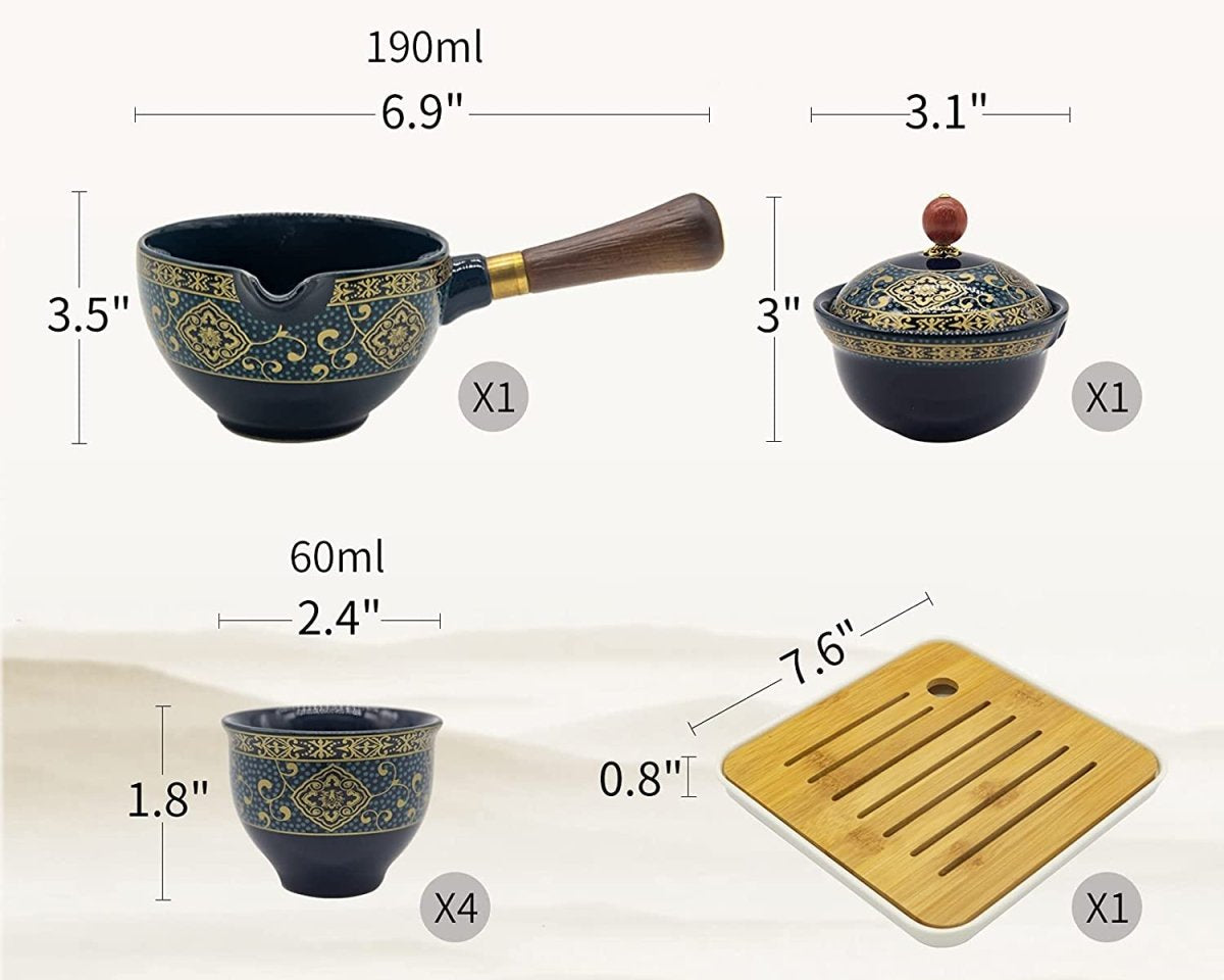 SpillProff ™ 360° Vintage Tea Cup Set - TumTum