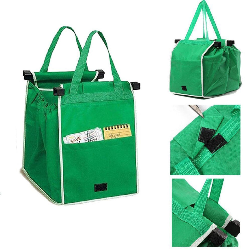 Supermarket Shopping Bag [Reusable and Green] - TumTum