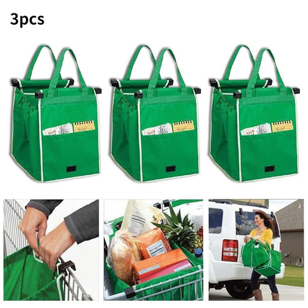 Supermarket Shopping Bag [Reusable and Green] - TumTum