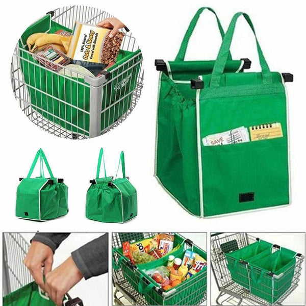 Supermarket Shopping Bag [Reusable and Green] - TumTum