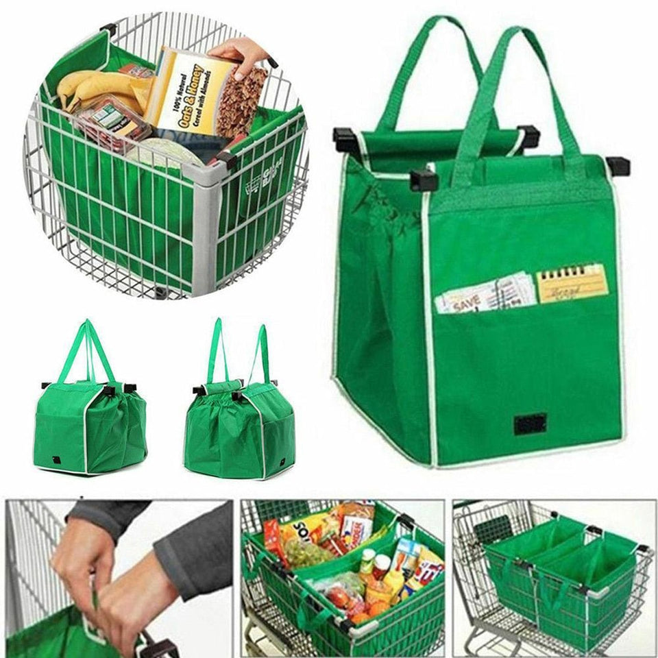 Supermarket Shopping Bag [Reusable and Green] - TumTum