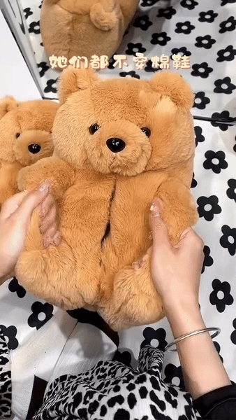 TeddyToes™ - Cute Teddy Bear Plush Shoes - TumTum