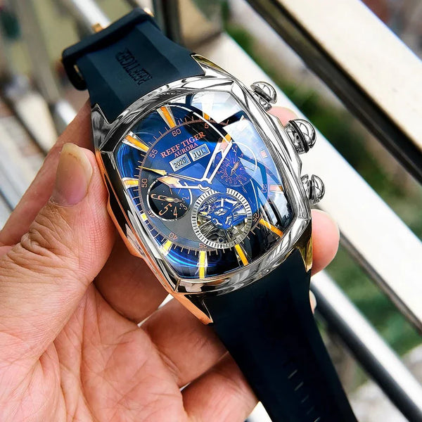 TimeSculpt™ - Tourbillon Stainless Steel Sports Watch - TumTum