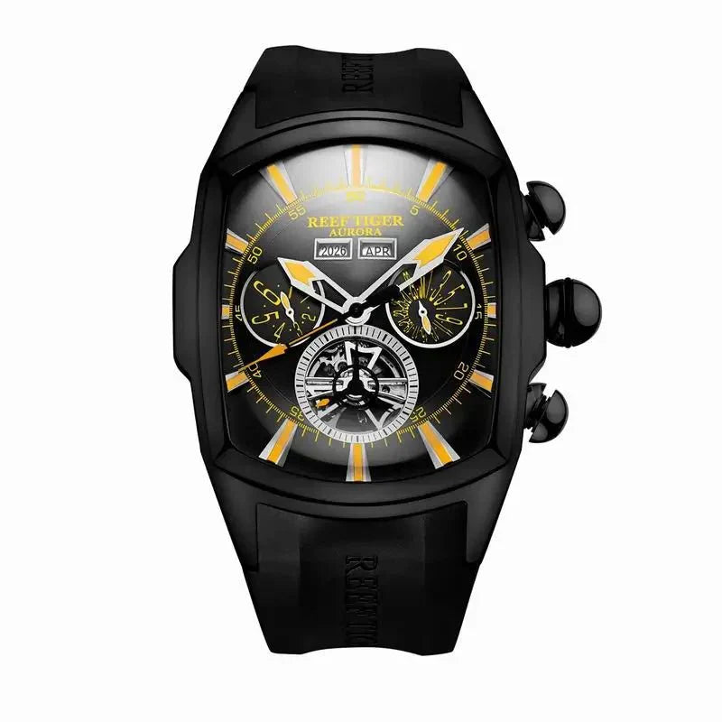 TimeSculpt™ - Tourbillon Stainless Steel Sports Watch - TumTum