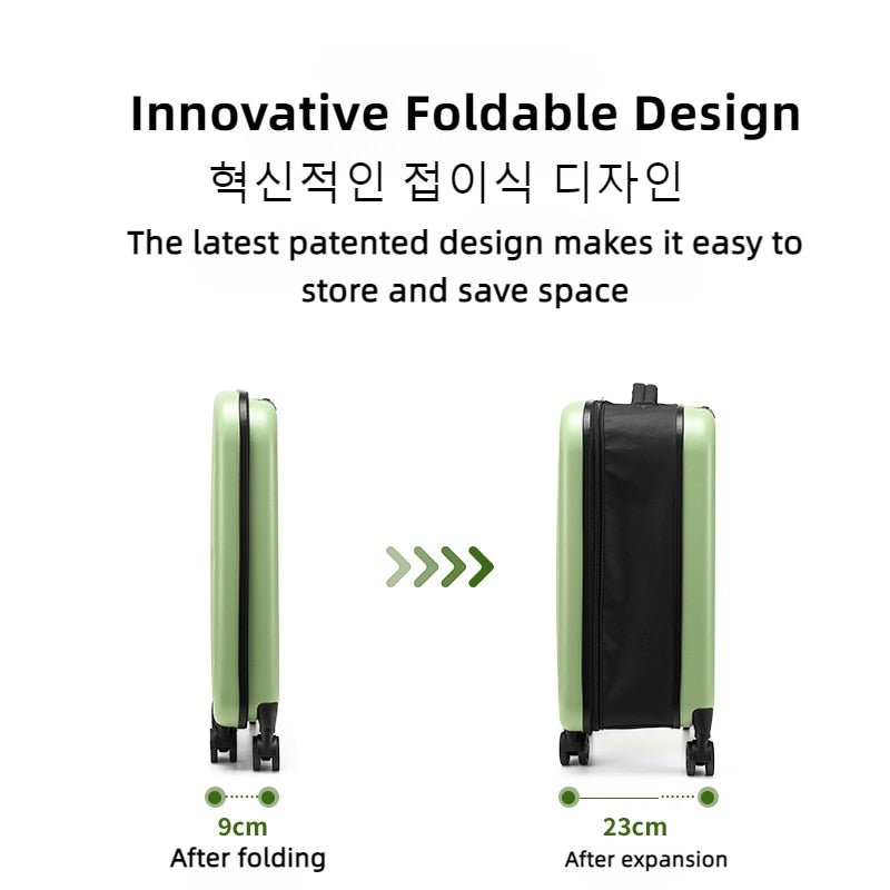 TravelFlex™ - Foldable Roll-On Suitcase - TumTum