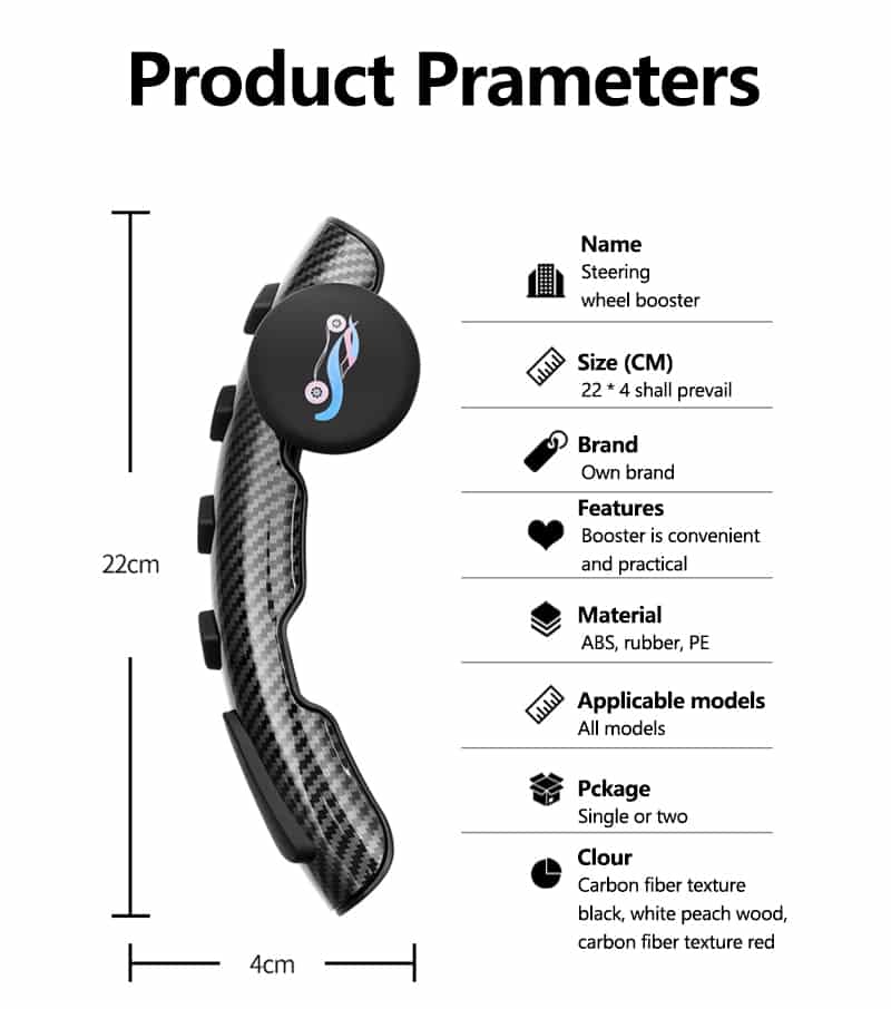 Universal Anti-Slip Car Steering Wheel Booster Cover - TumTum