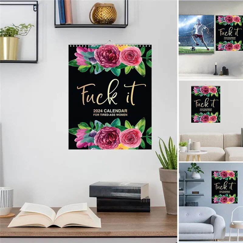 WeeklyChuckles™ - 2024 Calendar Planner For Tired-Ass Women - TumTum